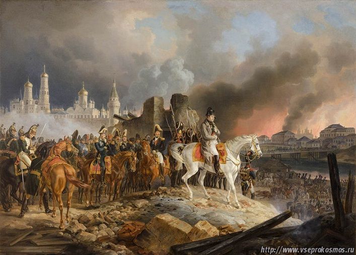 Наполеон. Горящая Москва