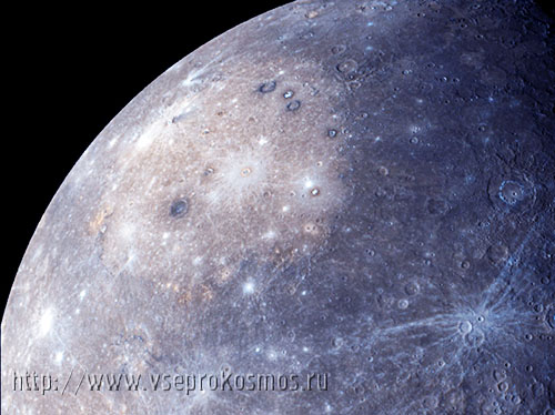 Фотография поверхности Меркурия